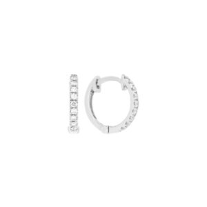 Arracadas de oro blanco con diamantes