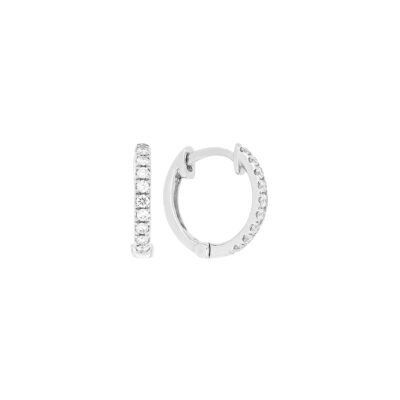 Arracadas de oro blanco con diamantes