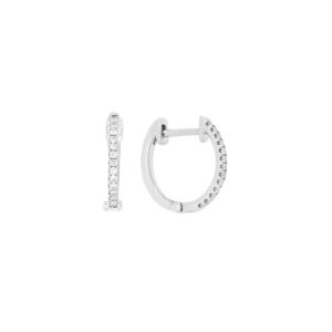 Arracadas de oro blanco con diamantes