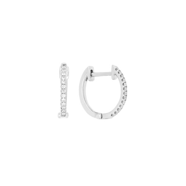 Arracadas de oro blanco con diamantes