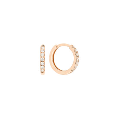 Arracadas de oro amarillo con diamantes