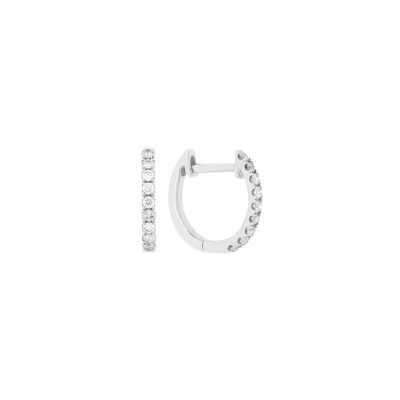 Arracadas de oro blanco con diamantes