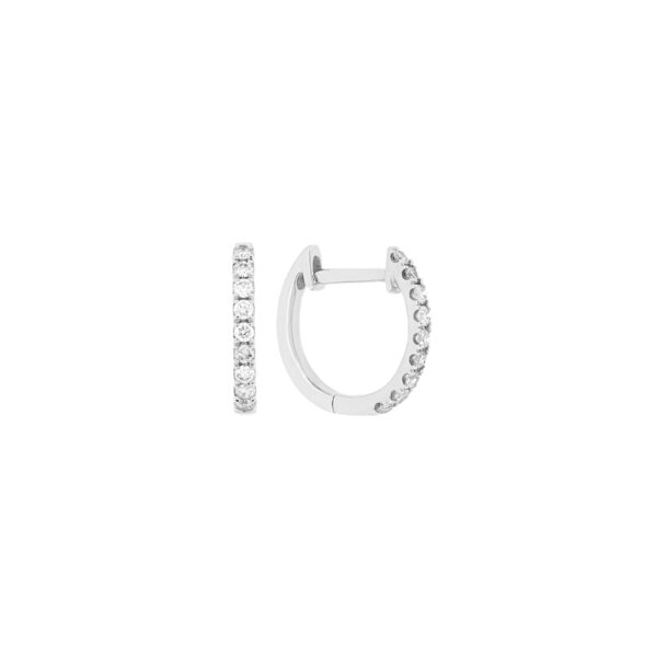 Arracadas de oro blanco con diamantes