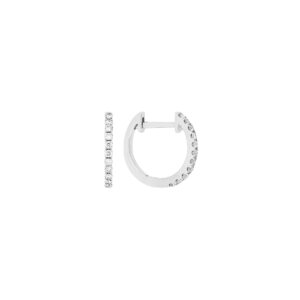 Arracadas de oro blanco con diamantes