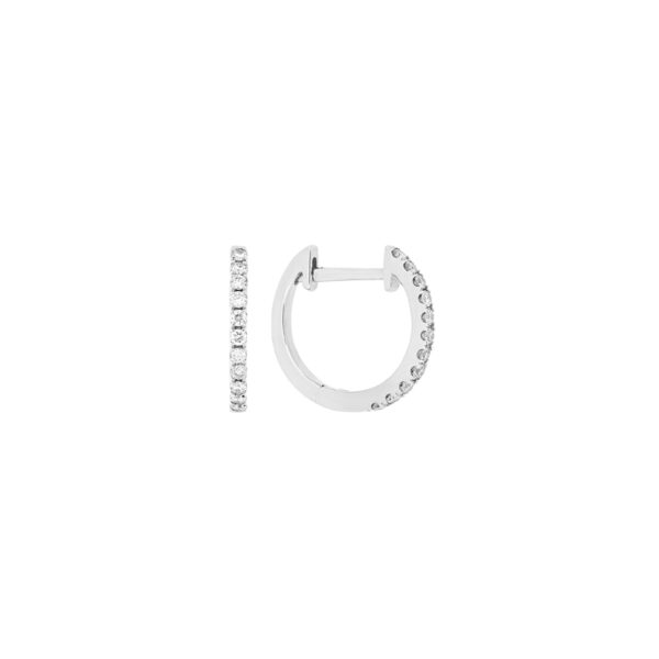 Arracadas de oro blanco con diamantes