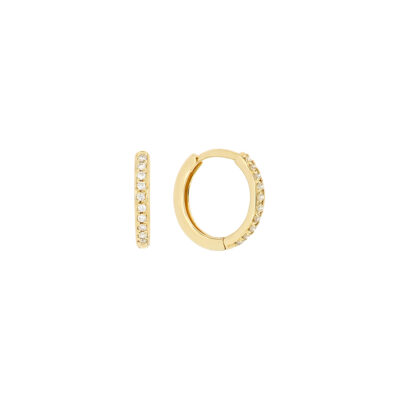 Arracadas de oro amarillo con diamantes