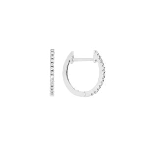 Arracadas de oro blanco con diamantes