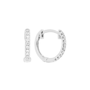 Arracadas de oro blanco con diamantes