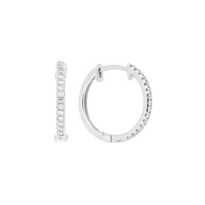 Arracadas de oro blanco con diamantes
