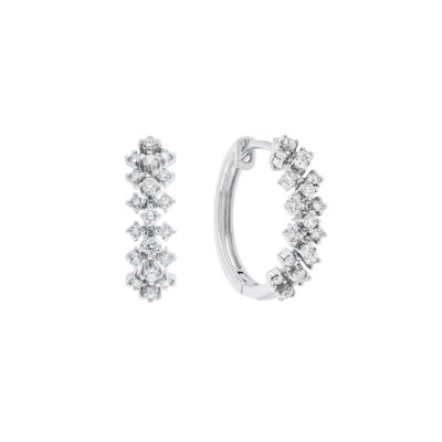 Arracadas de oro con diamantes
