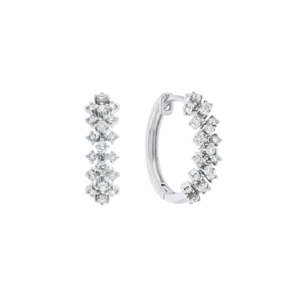 Arracadas de oro con diamantes