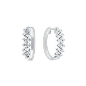 Arracadas de oro con diamantes - Imagen 2