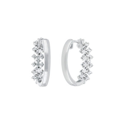 Arracadas de oro con diamantes - Imagen 2
