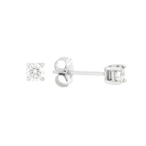 Broqueles de oro blanco con diamantes