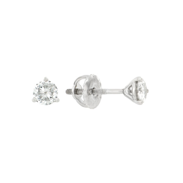 Broqueles de brillantes en oro blanco