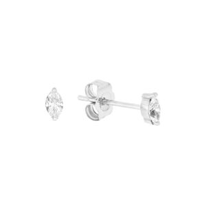 Broqueles de oro blanco con diamantes