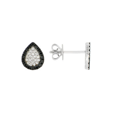 Broquel en oro blanco con diamantes.