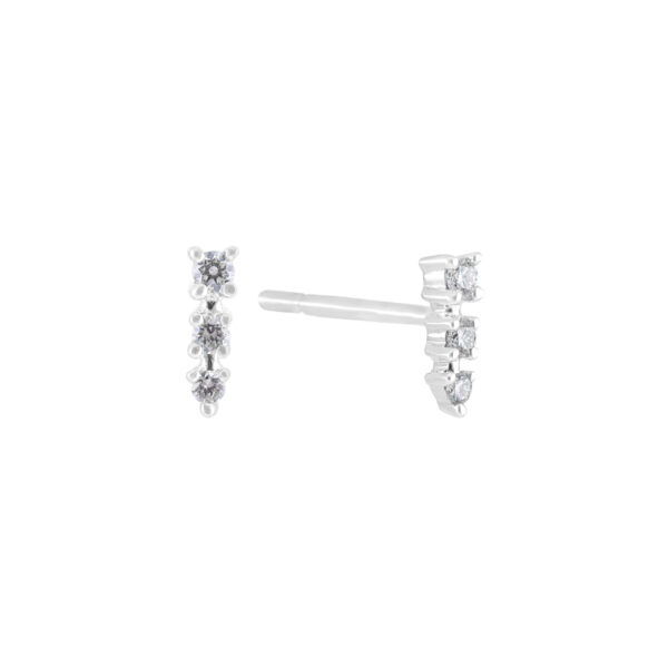 Broquel de oro blanco con diamantes