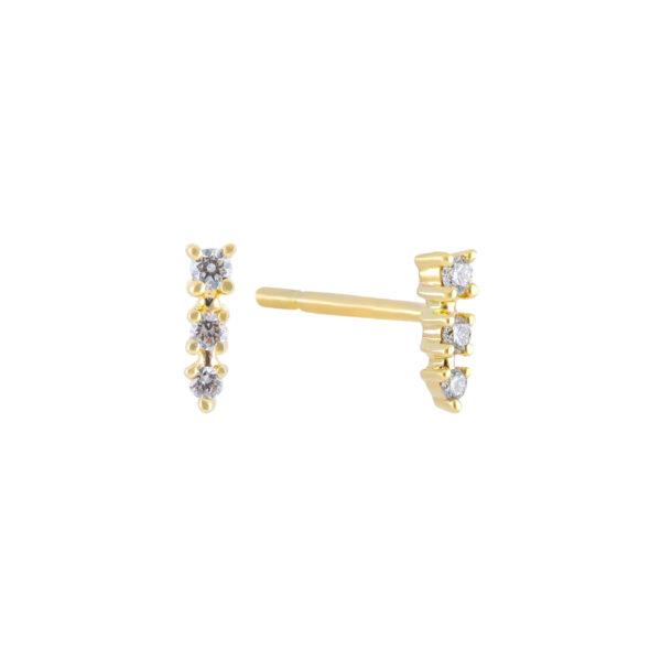 Broquel de oro amarillo con diamantes