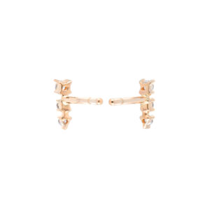 Broquel de oro rosa con diamantes - Imagen 2