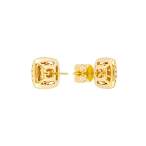 Broqueles de oro amarillo con diamantes - Imagen 2