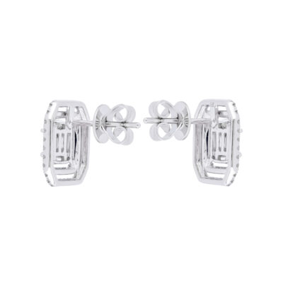 Broqueles de oro blanco con diamantes - Imagen 2