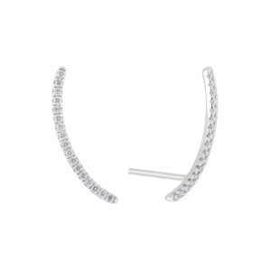 Broquel delgado de oro blanco con diamantes