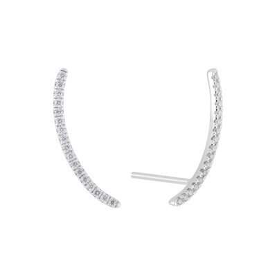 Broquel delgado de oro blanco con diamantes