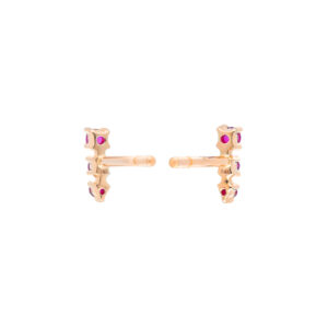 Broquel de oro rosa con rubíes - Imagen 2