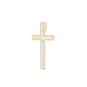 Dije de cruz de oro con diamantes - Imagen 2