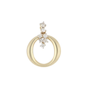 Dije de Oro Amarillo con Diamantes