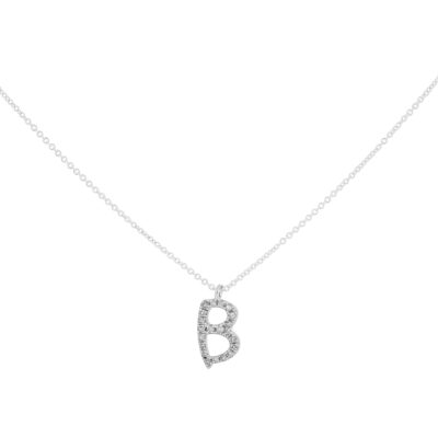 Inicial B en oro con diamantes