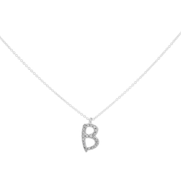 Inicial B en oro con diamantes