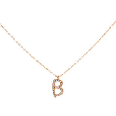 Inicial B en oro con diamantes