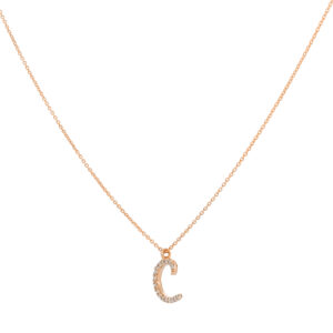 Inicial C de oro con diamantes - Imagen 2