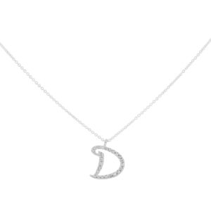 Inicial D de oro con diamantes