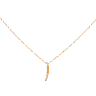 Inicial I de oro con diamantes