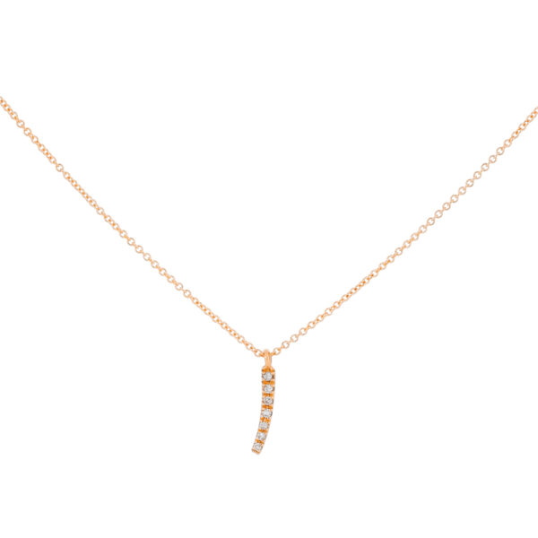 Inicial I de oro con diamantes