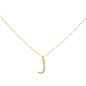 Inicial J de oro con diamantes