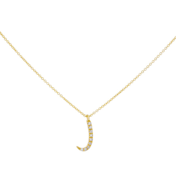 Inicial J de oro con diamantes