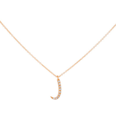 Inicial J de oro con diamantes