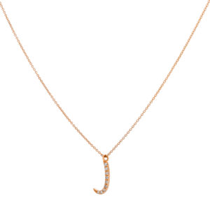 Inicial J de oro con diamantes - Imagen 2