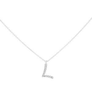 Inicial L de oro con diamantes