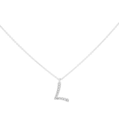 Inicial L de oro con diamantes