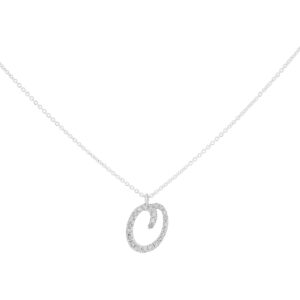 Inicial O de oro con diamantes