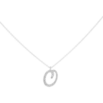 Inicial O de oro con diamantes