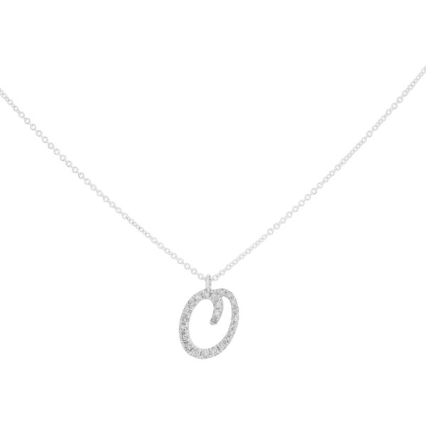 Inicial O de oro con diamantes