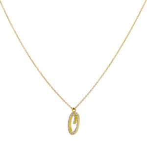 Inicial O de oro con diamantes - Imagen 2