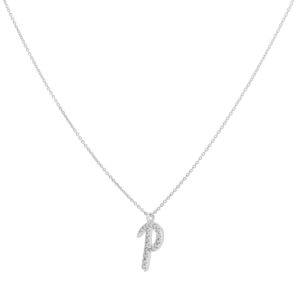 Inicial P de oro con diamantes - Imagen 2