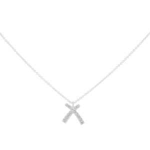 Inicial X de oro con diamantes